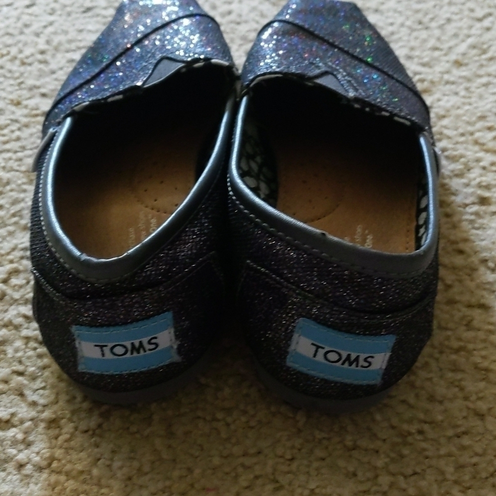 Toms Multicolor Shimmer Glitter Flats Size 5.5 - Picture 5 of 10
